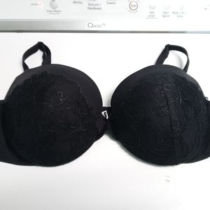 Cute black push up bra